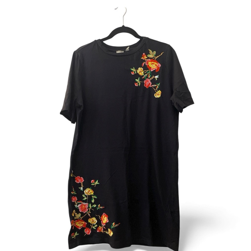 ASOS Black Embroidered Dress